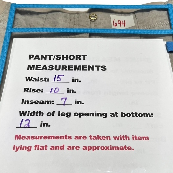 J. Jill 100% Linen Khaki Stretch Waist Shorts Size Small - Picture 10 of 11